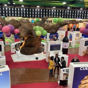 stand Castilla-La Mancha Fitur 2022 vista cenital parcial